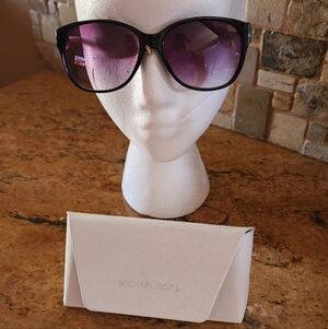 Michael Kors Women's Black Frame Sunglasses with Purple Gradient Lenses